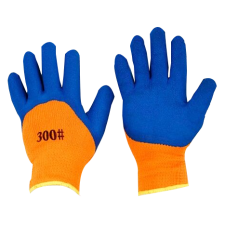 Перчатки Gerad 300 Х/Б, с латексным покрытием, синие